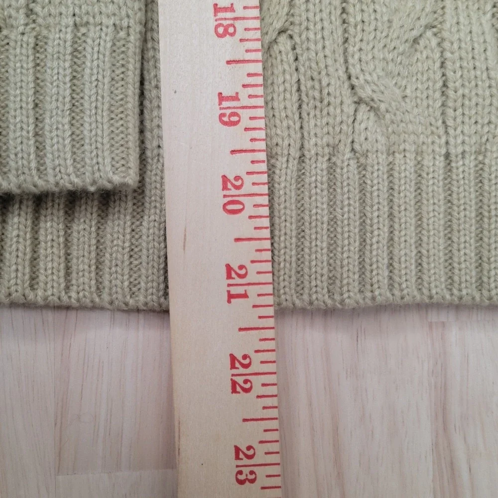 Arshiner Quarter Zip Sweater‎ Kids Size 140 Tan Cable Knit Mock Neck Pullover